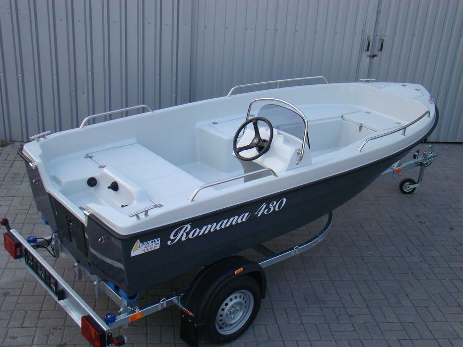 Łódź łódka wędkarska, motorowa Romana 430 FISH
