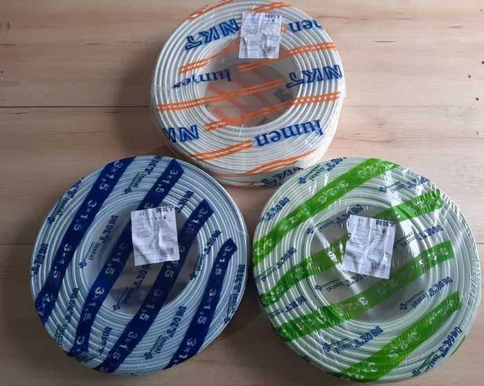 Przewód NKT YDYp 3x1,5 3x2,5 4x1,5 5x1,5 5x2,5 YDY YKY Kabel 5x4 5x6