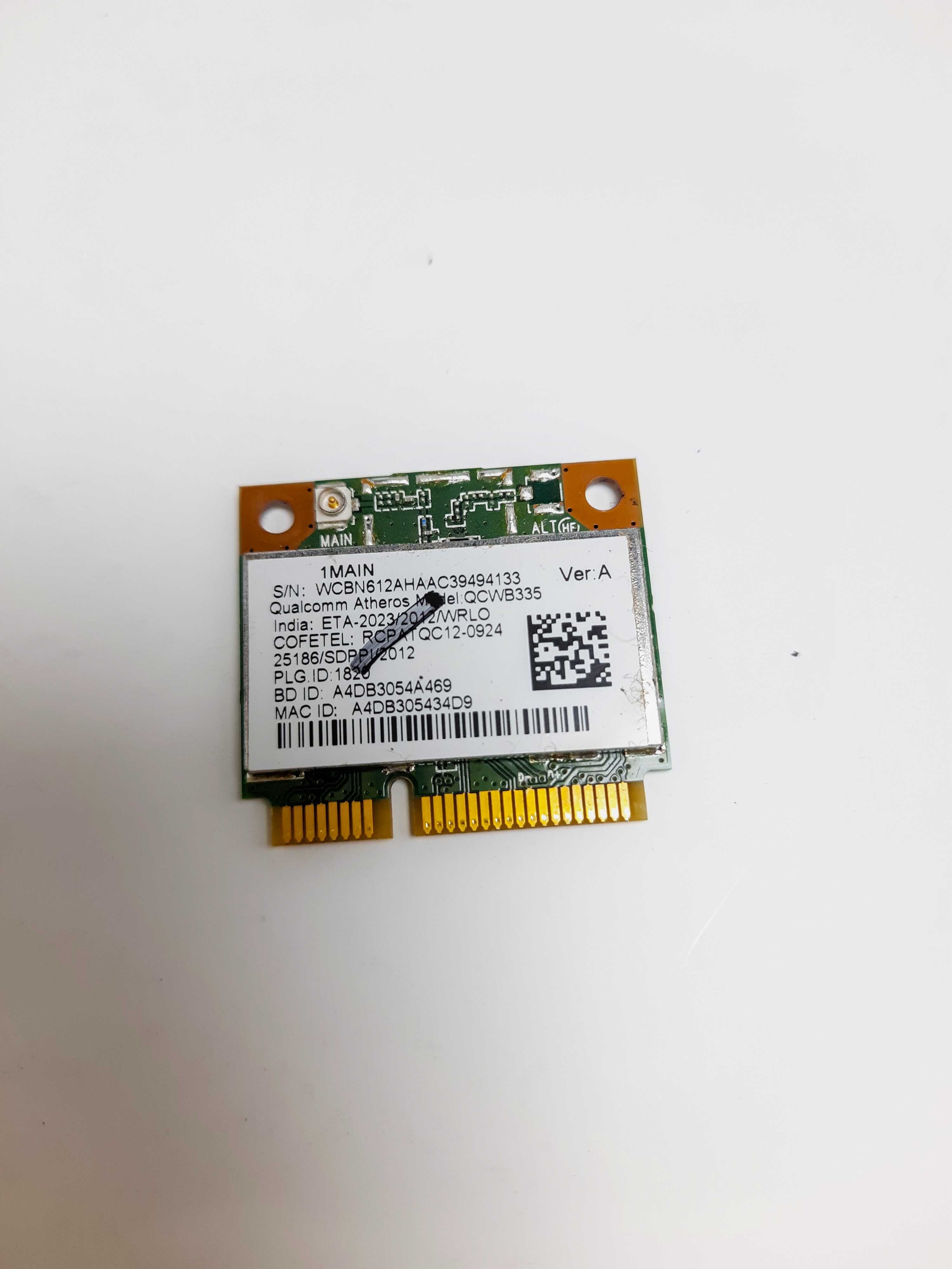 Karta Wifi Atheros Model: QCWB335