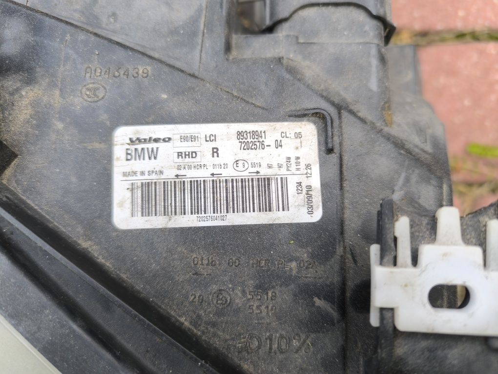 Lampa prawy przód bmw 3 lift e90 e91