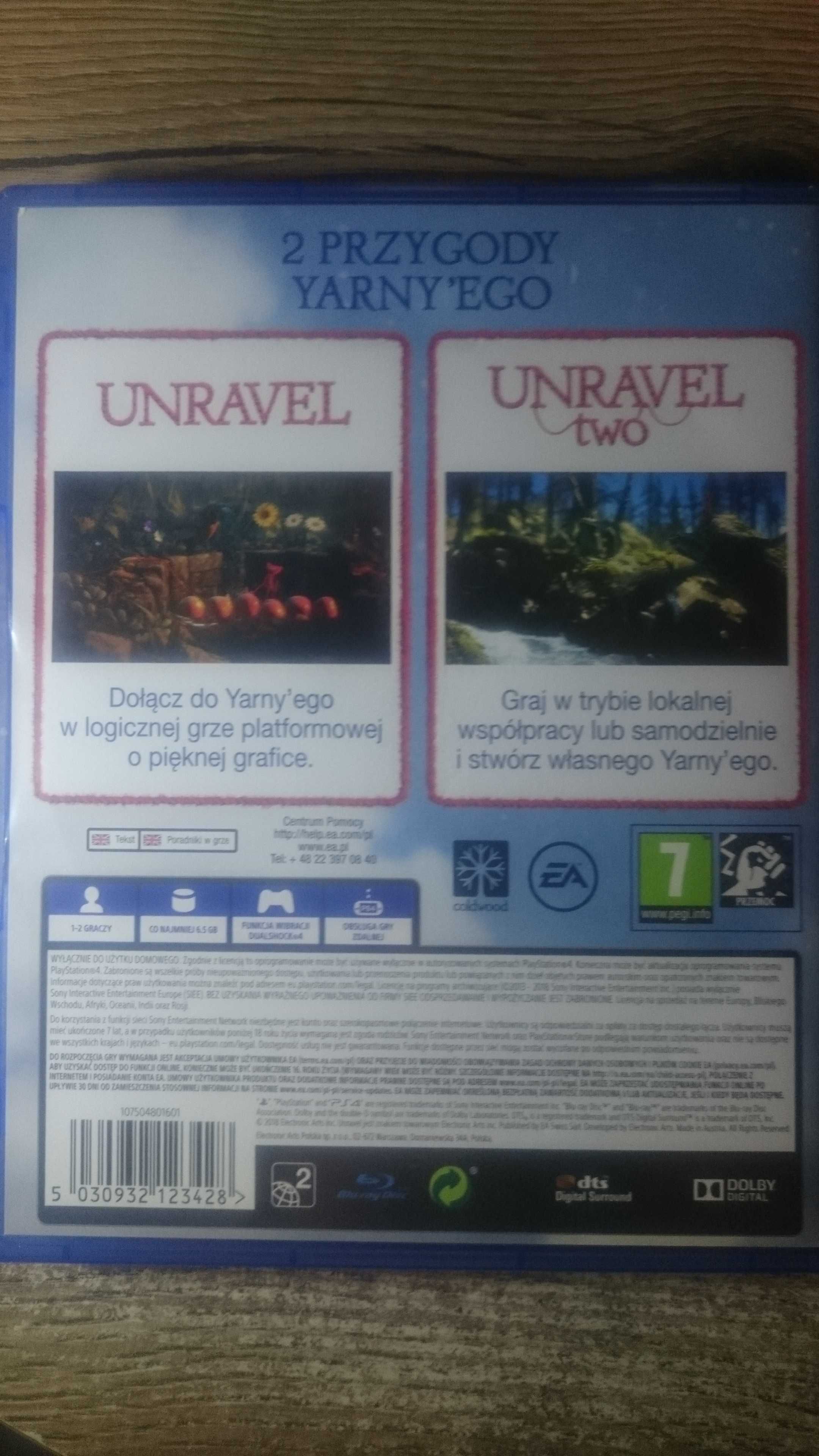 Unravel DWIE CZĘŚCI ps4 playstation 4 rayman it takes two lego ps5