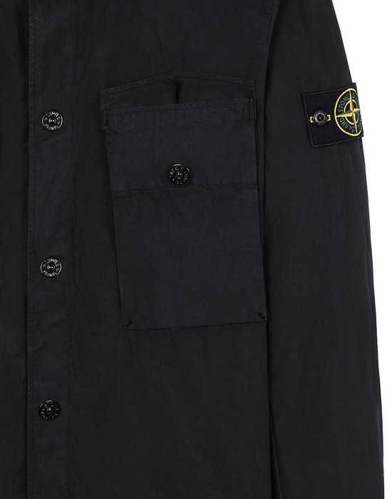 Куртка-Сорочка STONE ISLAND 12408 Hooded Overshirt Black SI0107-BK