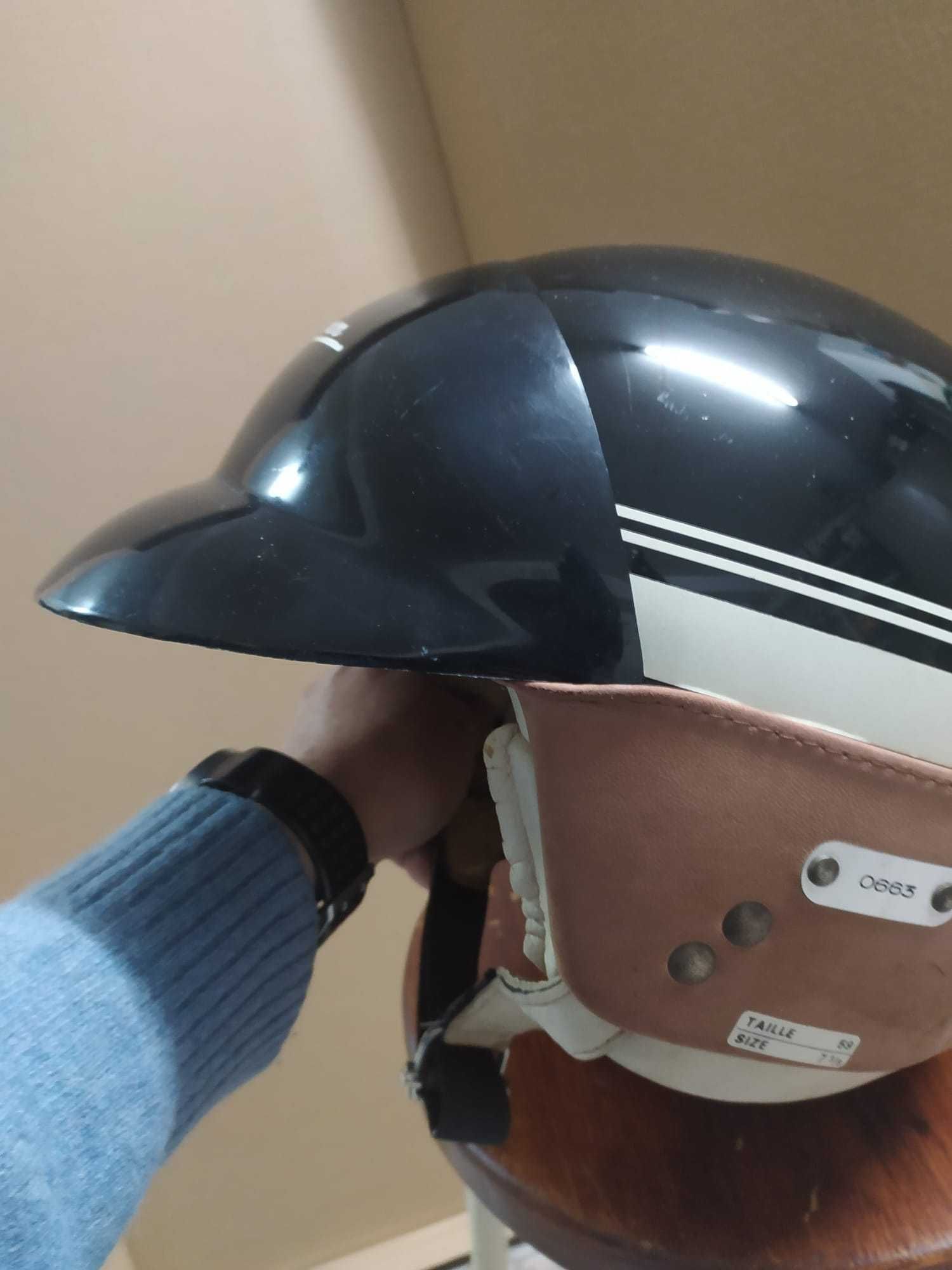 Blusão Motard em cabedal marca Spidi + Capacete clássico + ofertas