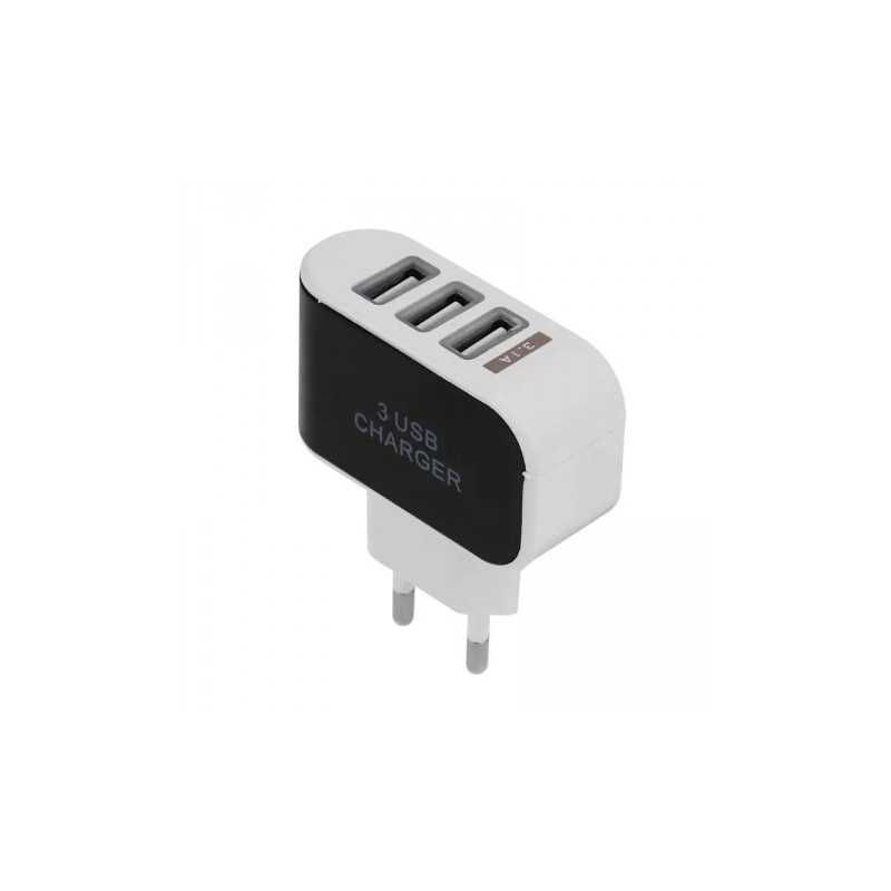 3 x ŁADOWARKA USB 3A Szybka Przenośna ŁADOWARKA Podróżna WTYCZKA