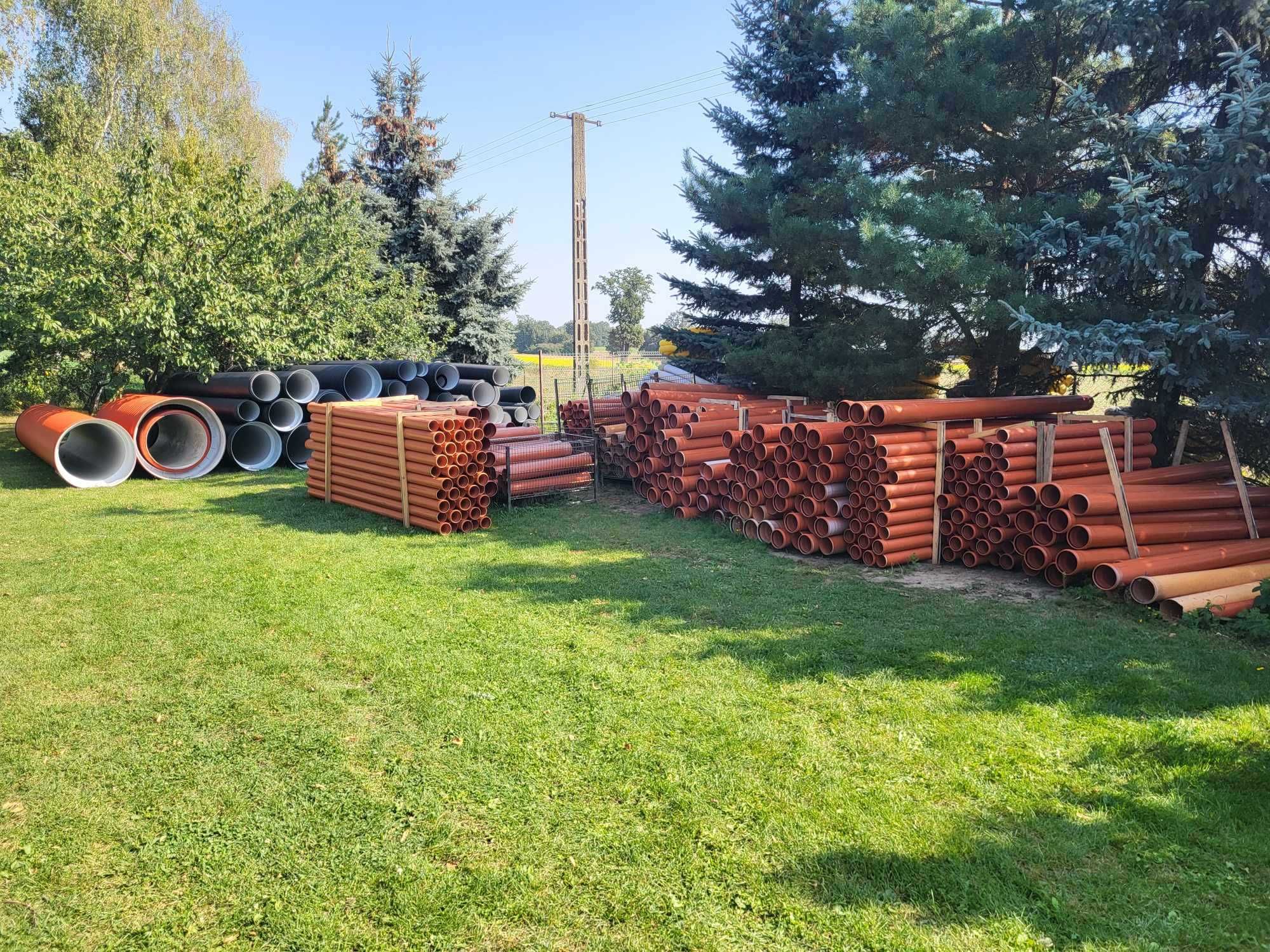 Rura karbowana fi 250 SN8 CIĘTA NA METRY różne średn przepust mostek