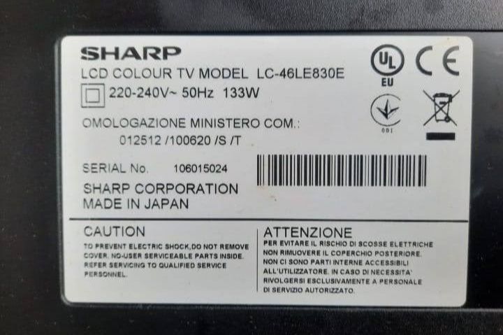 Telewizor Led 3D Sharp Aquos quattron 3d 46 cali