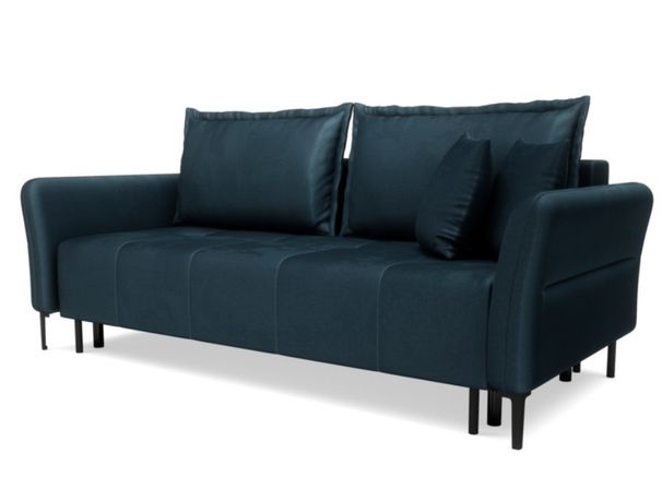 Sofa łóżko EMILIO 3-osobowa, glamour rozkładana agata meble