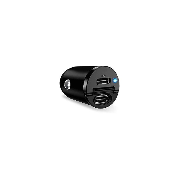 Ładowarka samochodowa Puro Mini 30W Power Delivery 2 x USB-C - czarna
