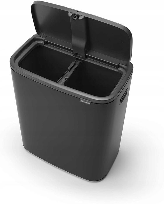 Kosz Na Śmieci Stal Nierdzewna Brabantia 60L Czarny