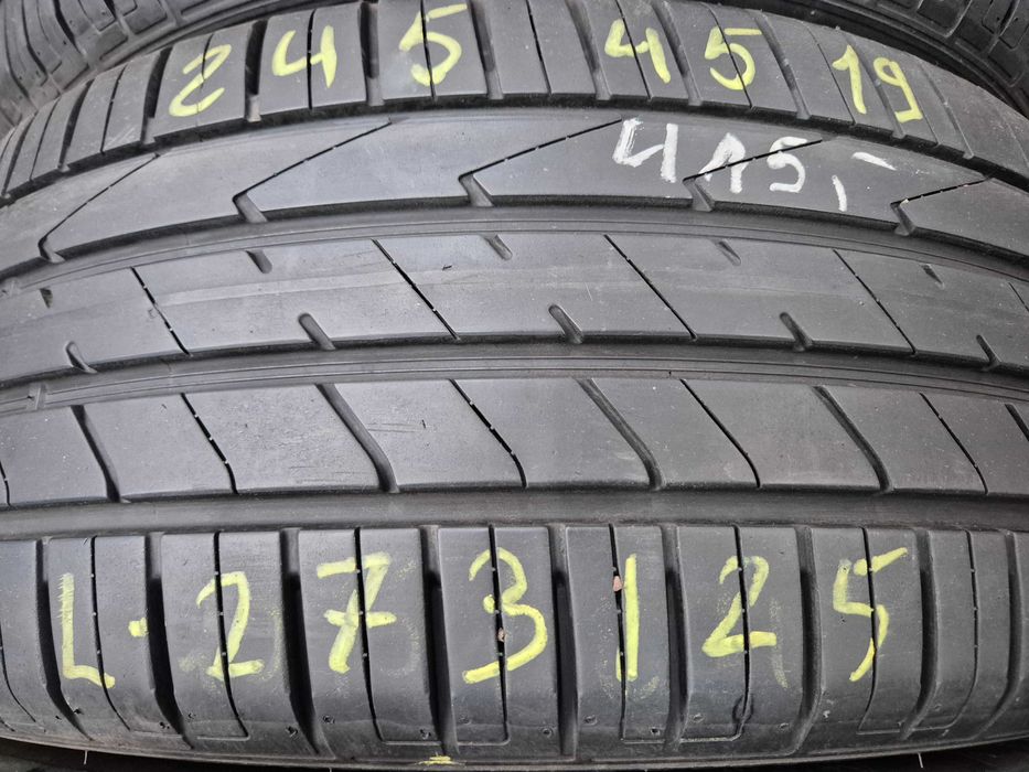 245/45r19 (L273/25)007 2szt 6,5/7mm Ventus S1 Evo 2 HANKOOK LETNIE