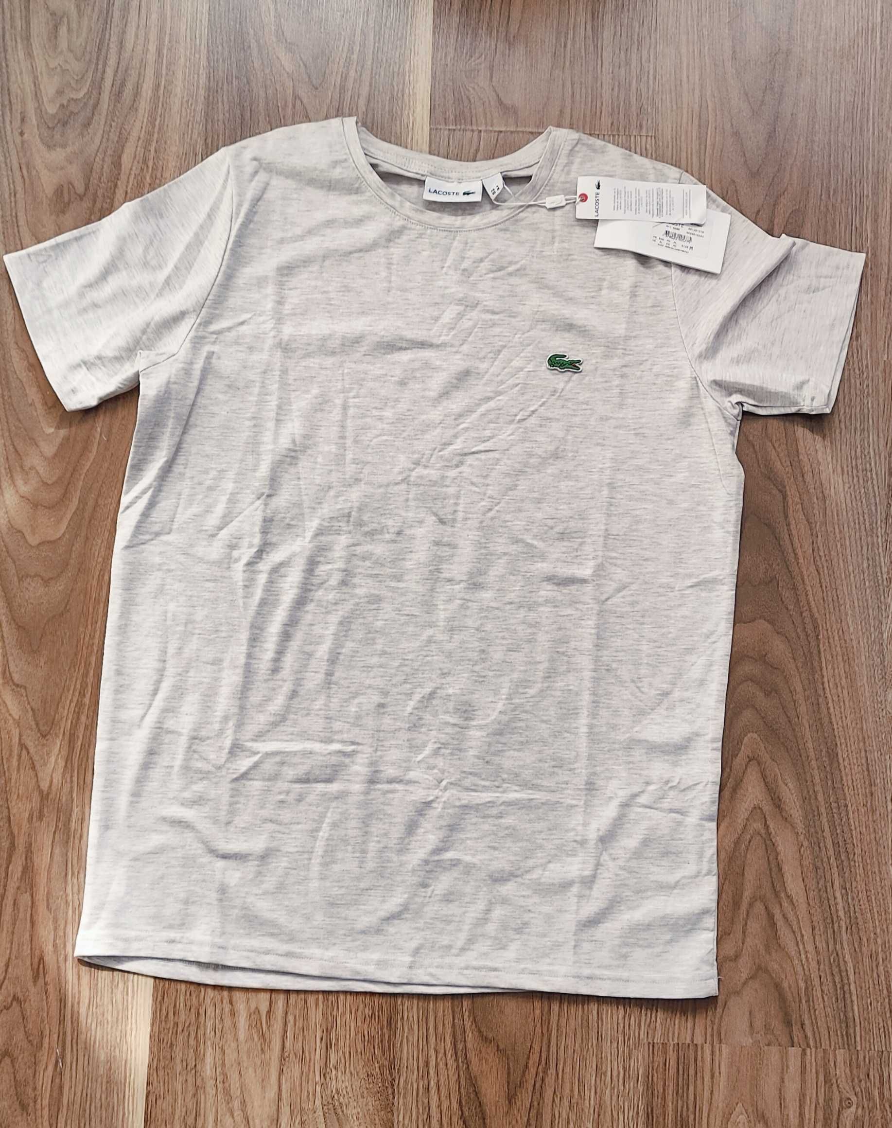 T-shirt Lacoste rozmiar M beżowy