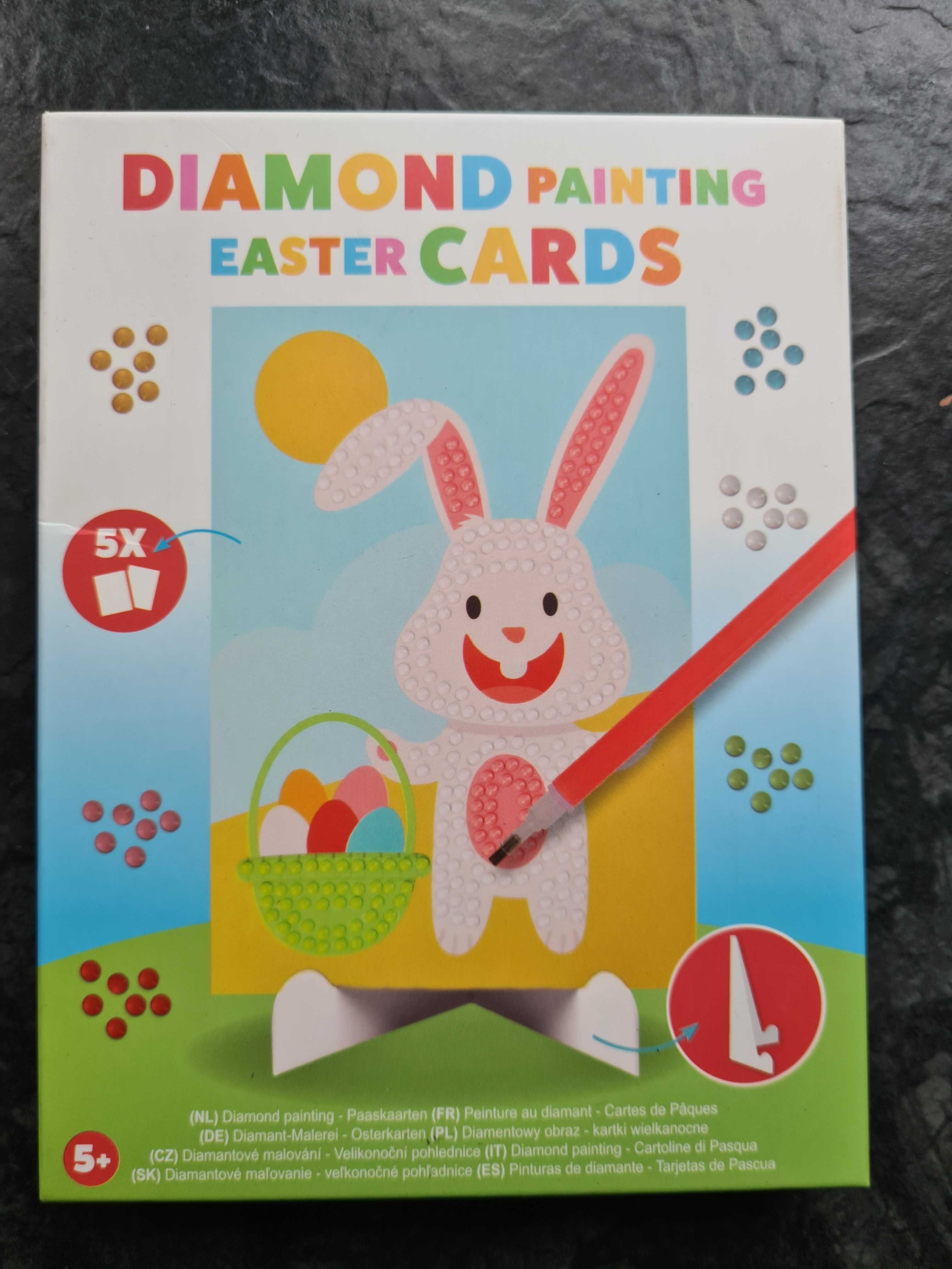 Malowanie diamentami- karty wielkanocne