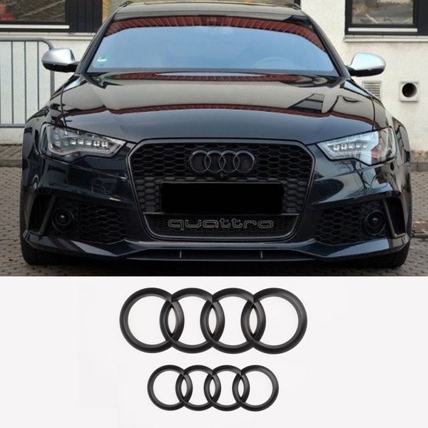 Z652 Simbolo Emblema Frontal Grelha Audi 273mm A3 A4 A5 A6 A7 S4 RS4