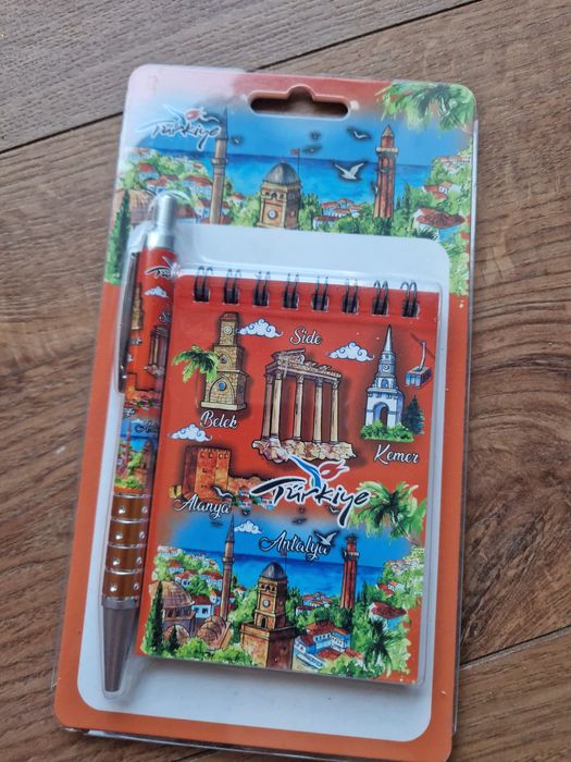 Zestaw notesik+ długopis z Turcji nowy