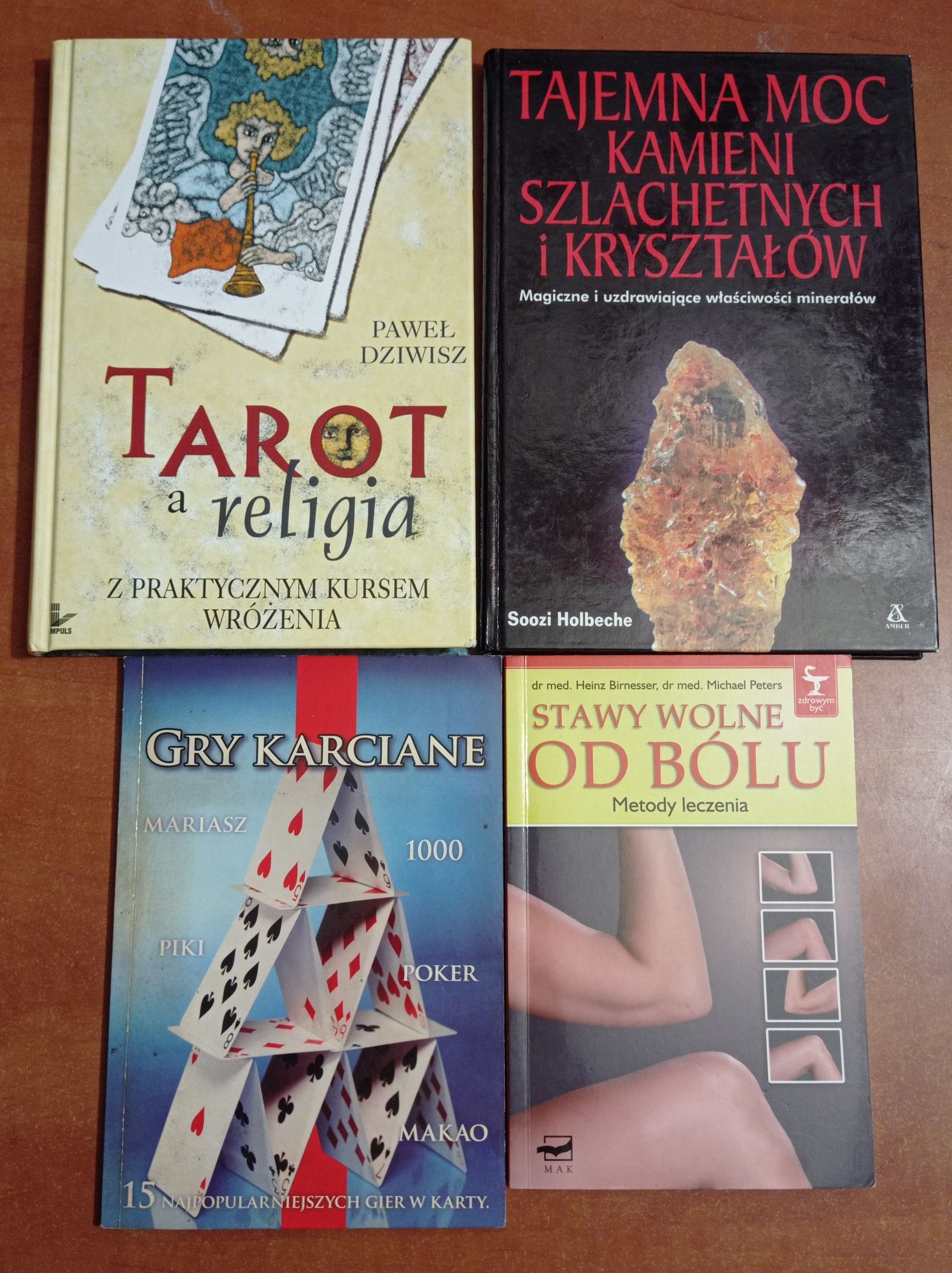 4 książki Tarot a religia Tajemna moc kamieni szlachetnych