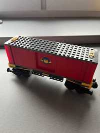 Lego city 7939 wagon z kontenerem czerwonym train pociąg