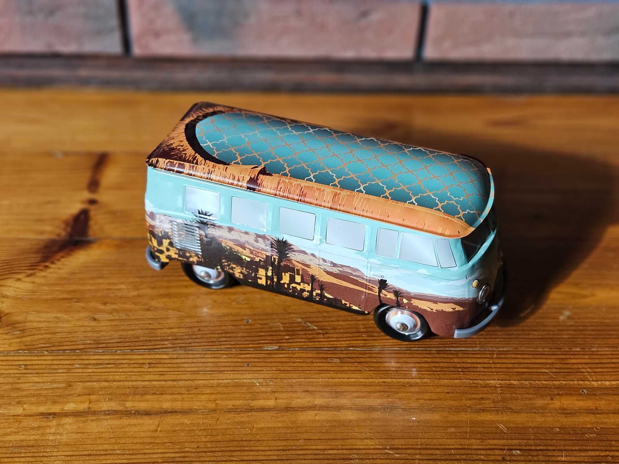 Volkswagen Bus VW T1 dekoracyjny licencjonowany model, metalowa puszka