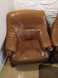 Fotel skórzany , klasyczny