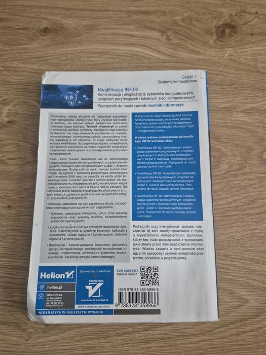 Podręcznik Technik Informatyk INF.02–Część 1, NOWA podstawa programowa