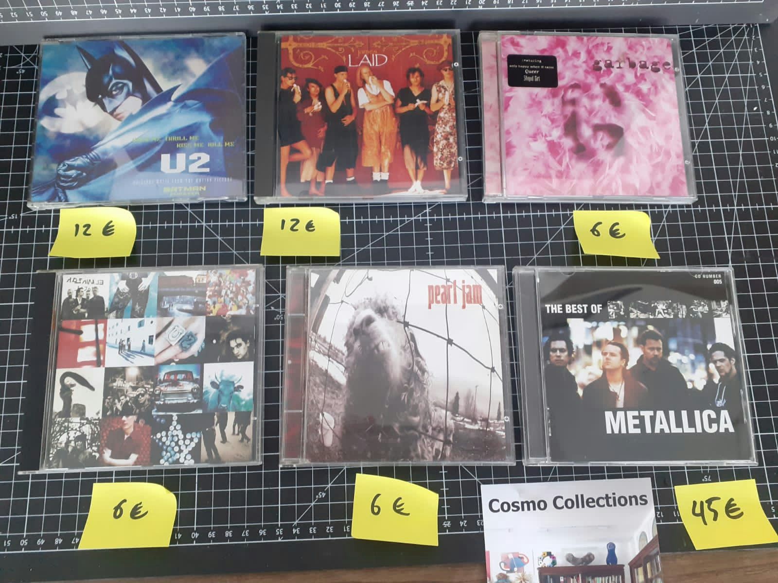 Cds Metallica, Garbage, Pearl Jam, U2, James Laid