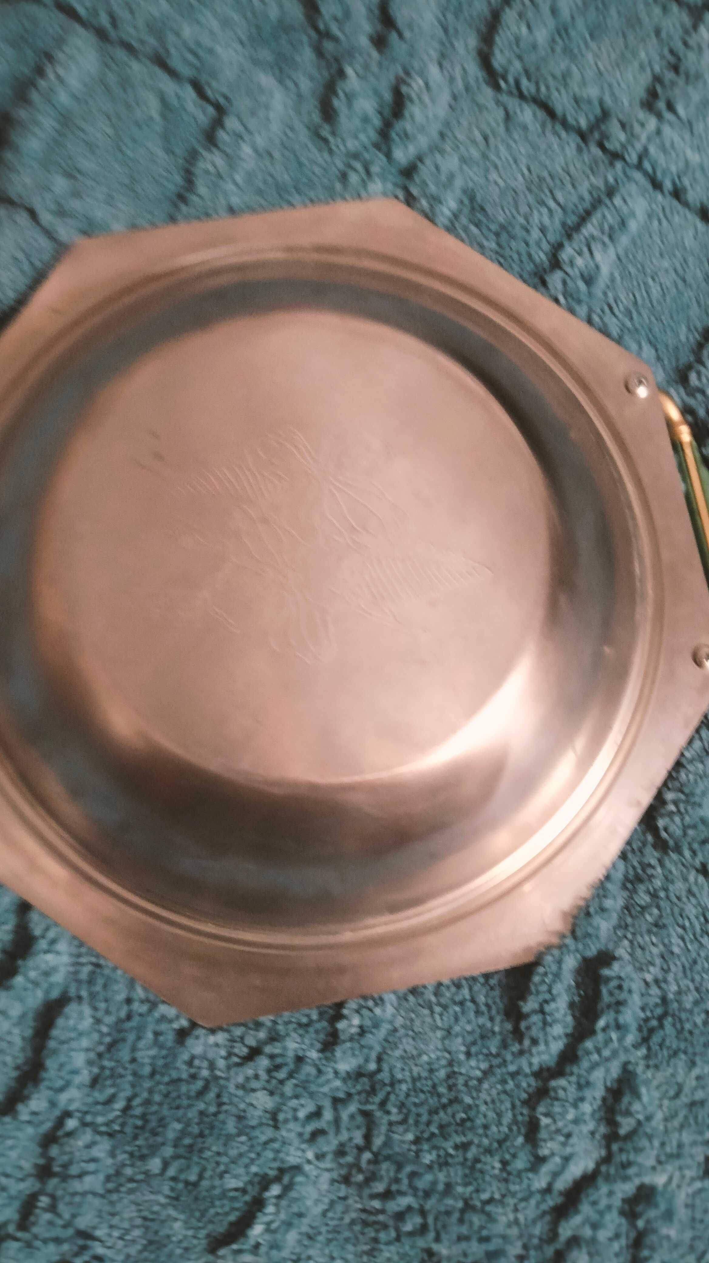 Taça inox com ouro antique