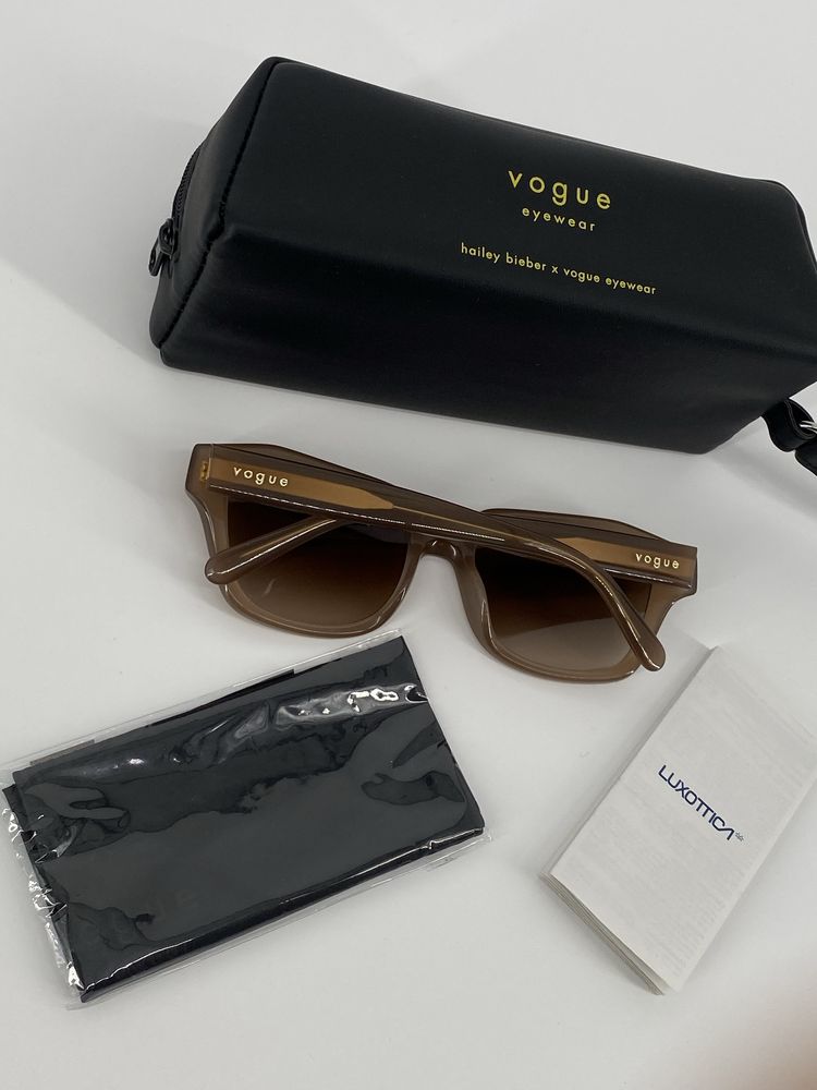 Okulary przeciwsłoneczne Vogue VO 5444S Damskie Brązowe Kwadratowe