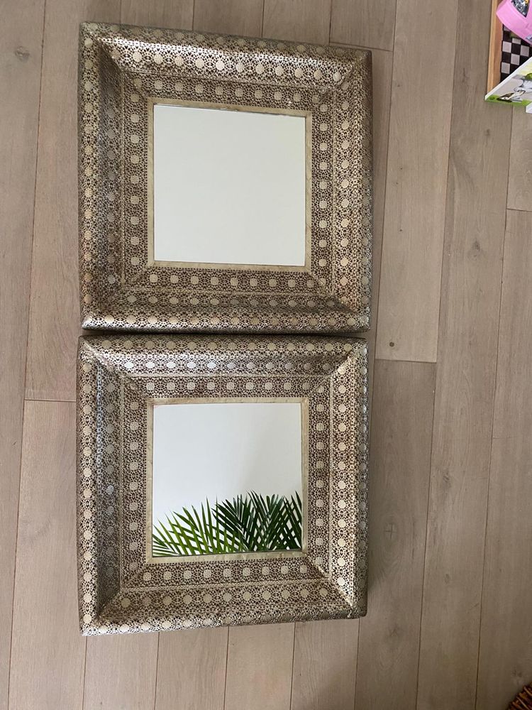 Marokanskie lustra Zara Home 2 sztuki