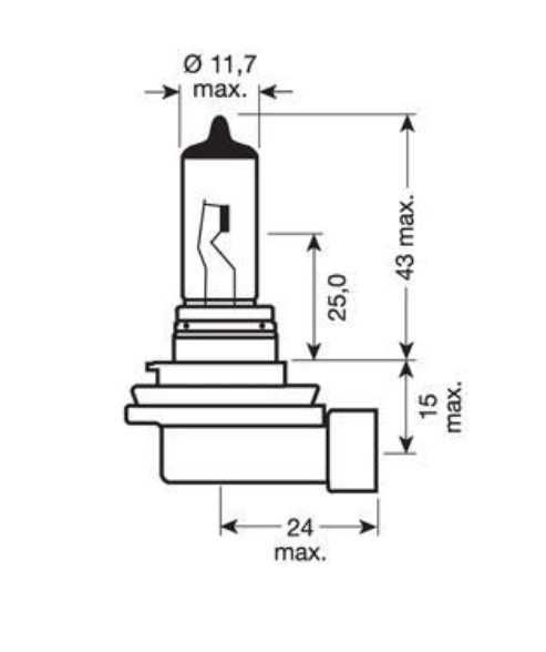 Галогенна лампа Osram Original H8 12V 64212 (2 шт.)