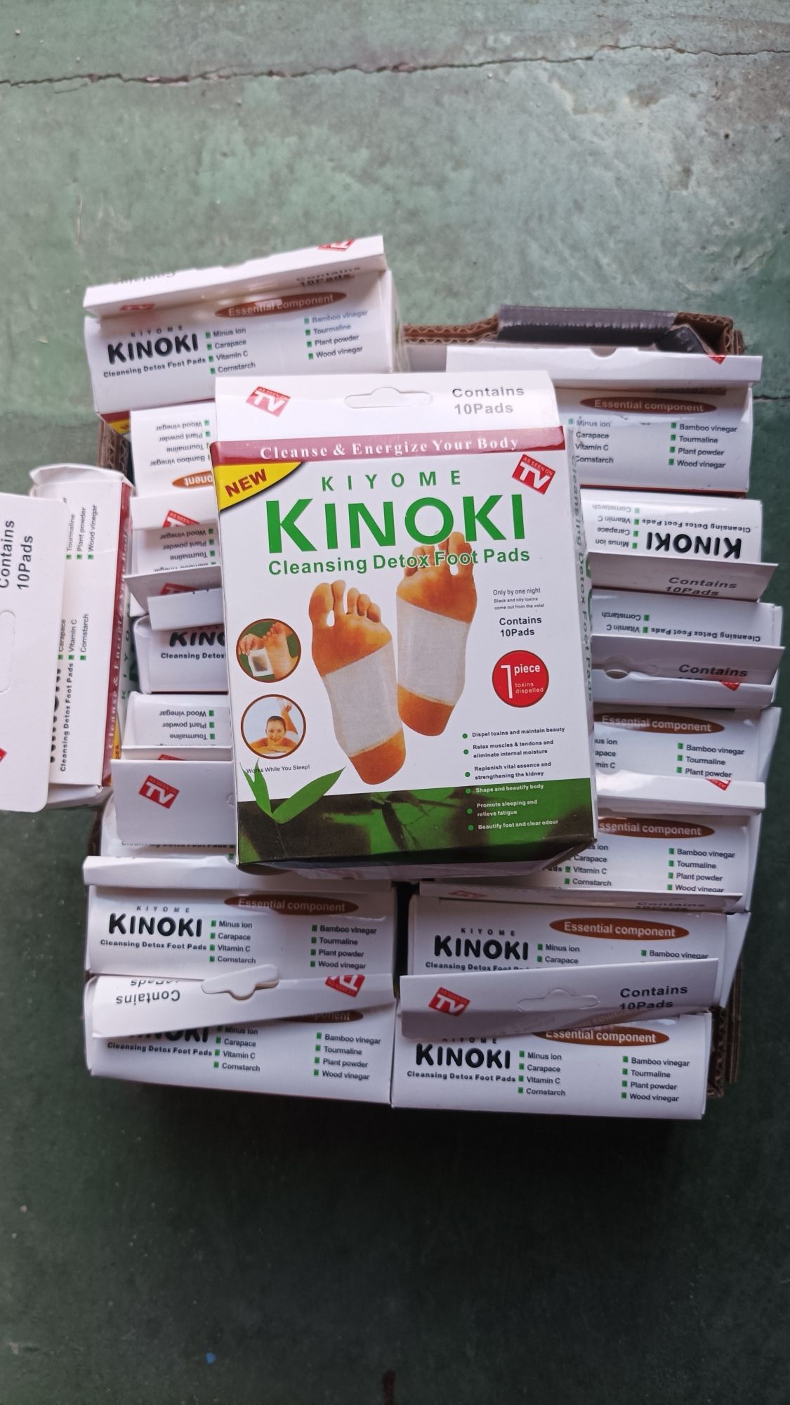 16x plastry oczyszczające na stopy detox kinoki 10 szt