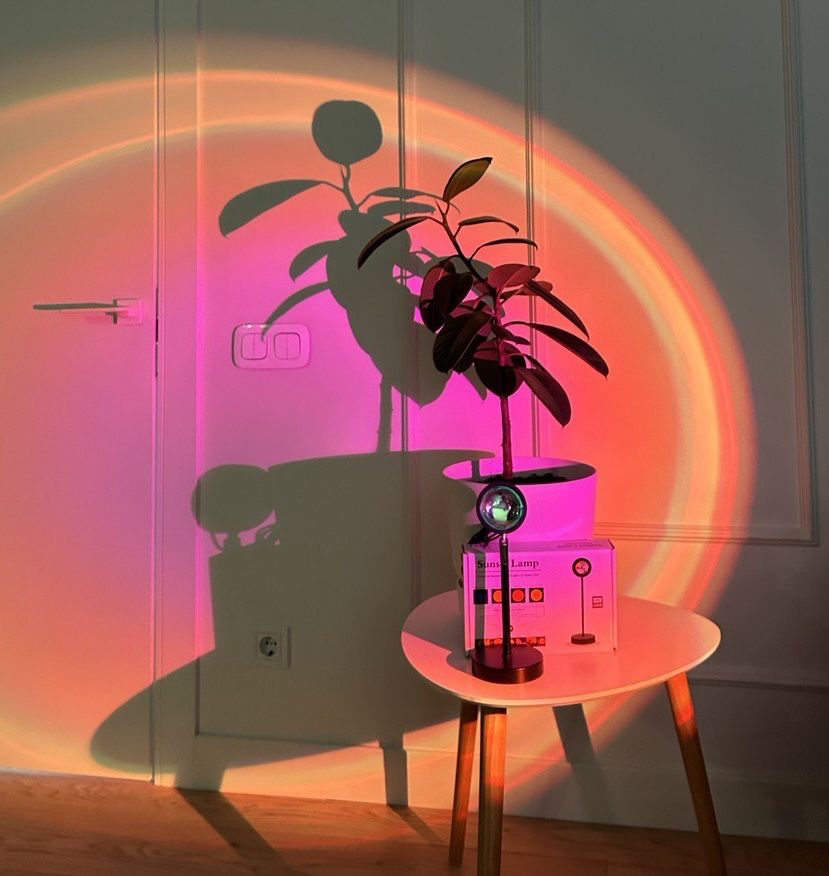 Sunset lamp лампа проекційна RGB з додатком на пульті