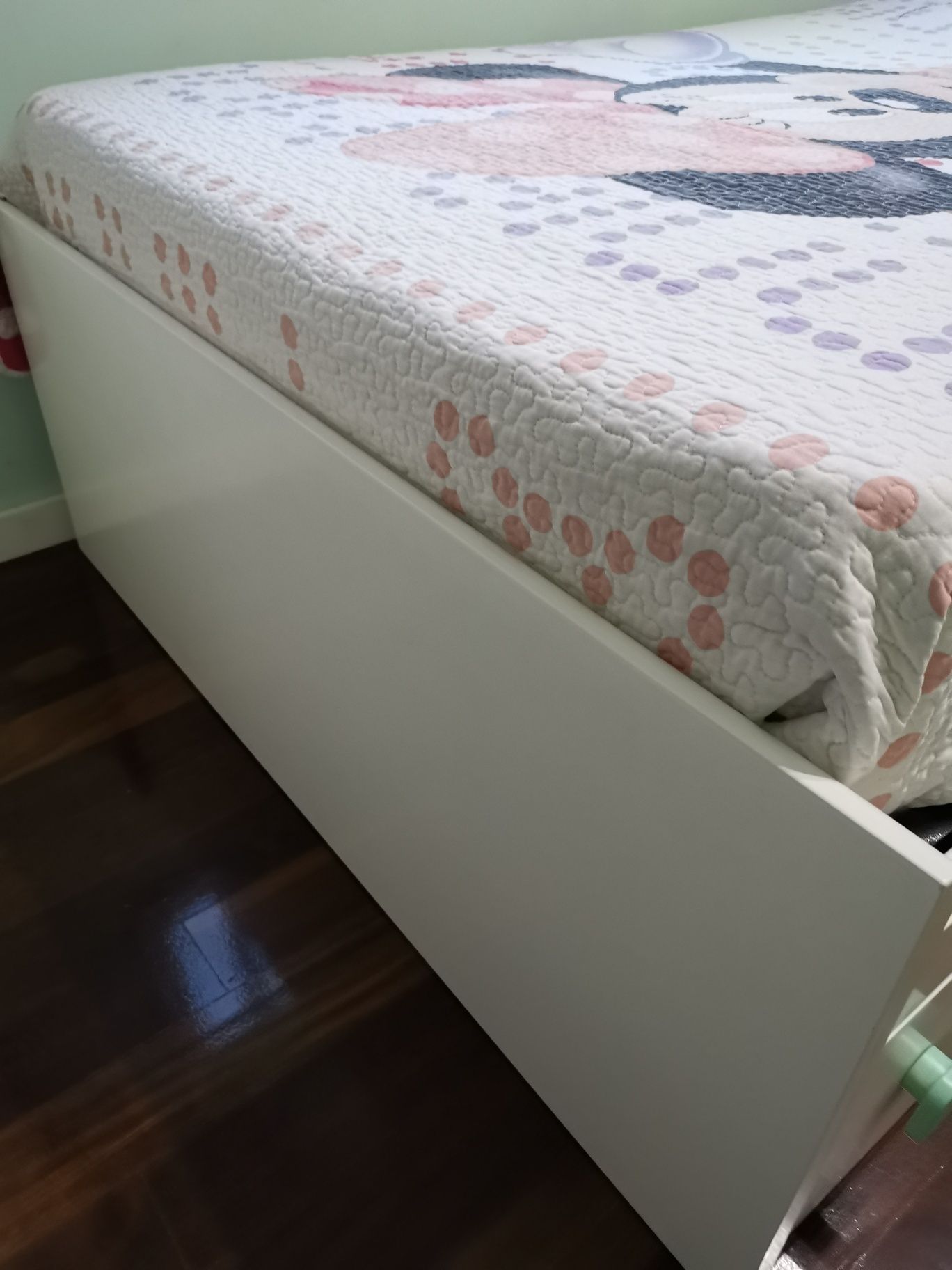 Cama alta qualidade oferta colchão e estrado