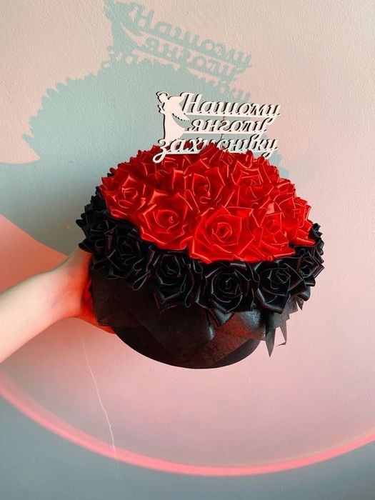 Букети з атласної стрічки/патріотичні букети