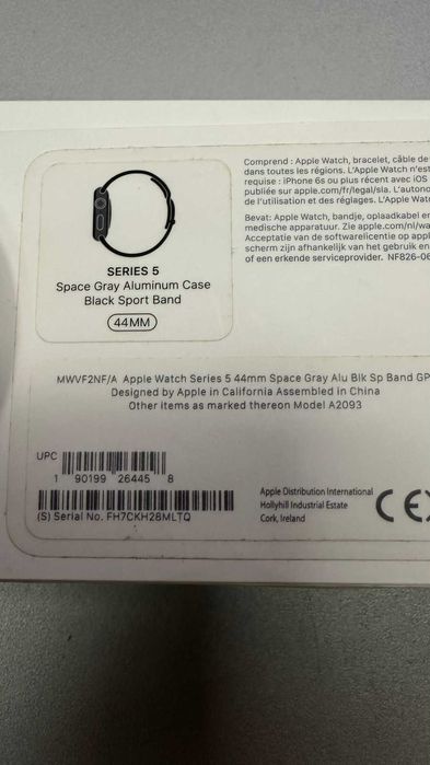Apple Watch 5 44mm space gray