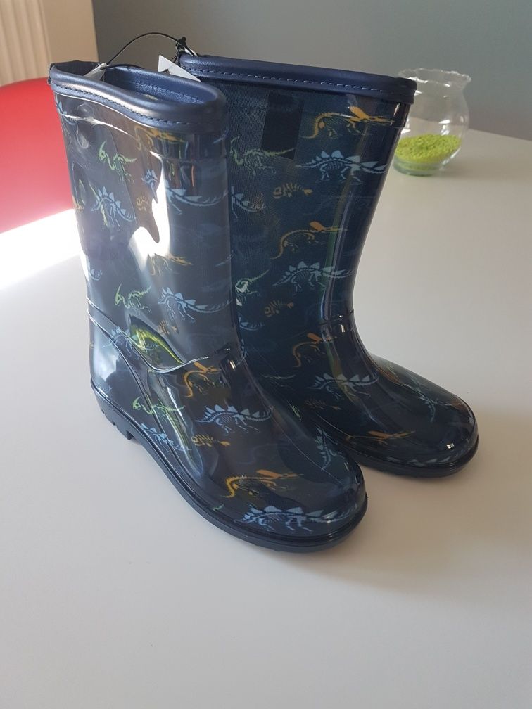 Kalosze nowe dla dziecka dinozaury
