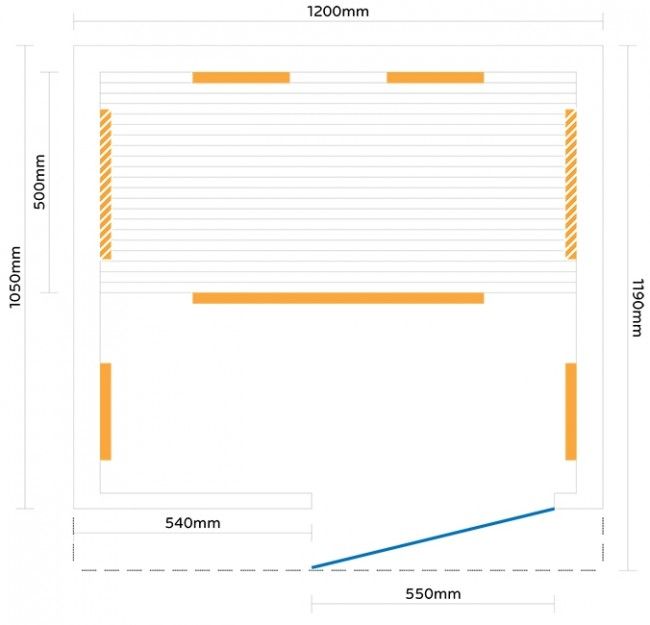 Sauna Infrared / na Podczerwień - INFRAPLUS™ 2 TRENDY Biały Cedr