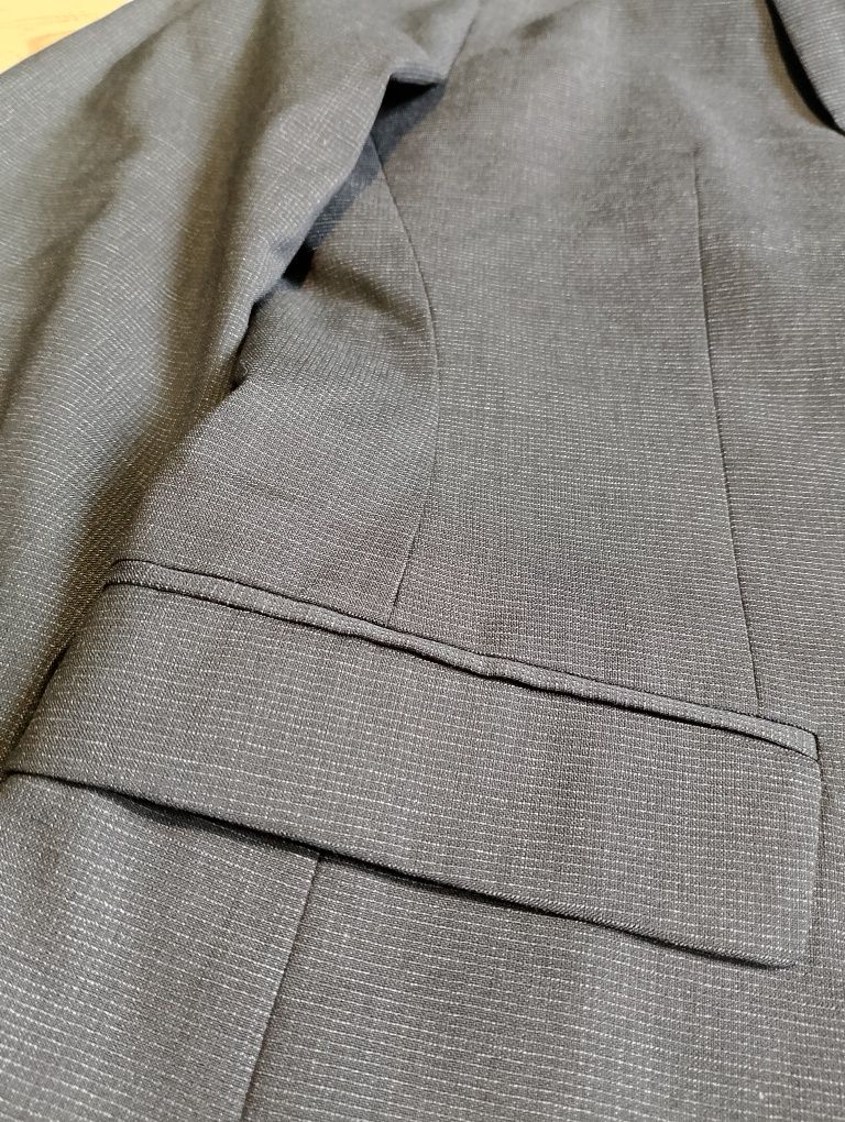Czarna Wełniana Marynarka BOSS Hugo Boss Extra Slim Fit