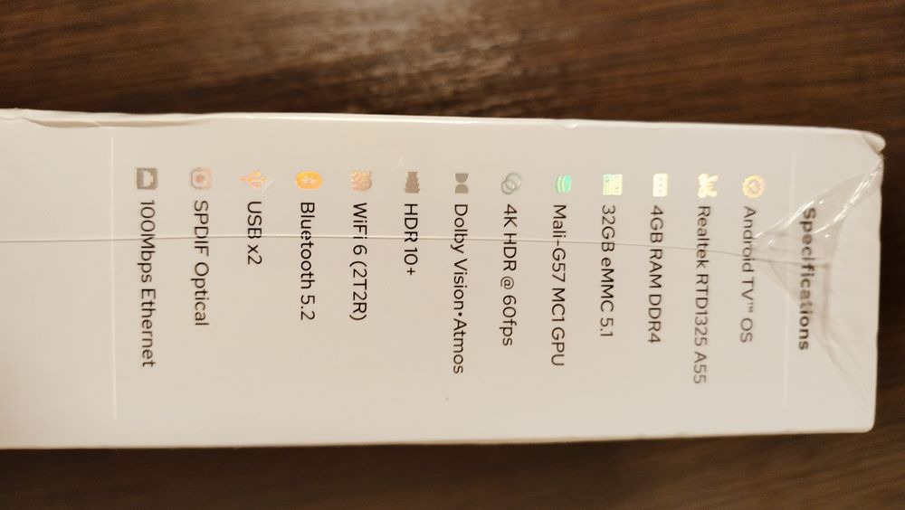 RockTek GX1, 4/32 ГБ, Realtek RTD1325, WiFi6, Dolby Vision,Dolby Atmos