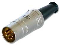 REAN NYS322G - Złącze DIN 5-pin męskie (srebrne)