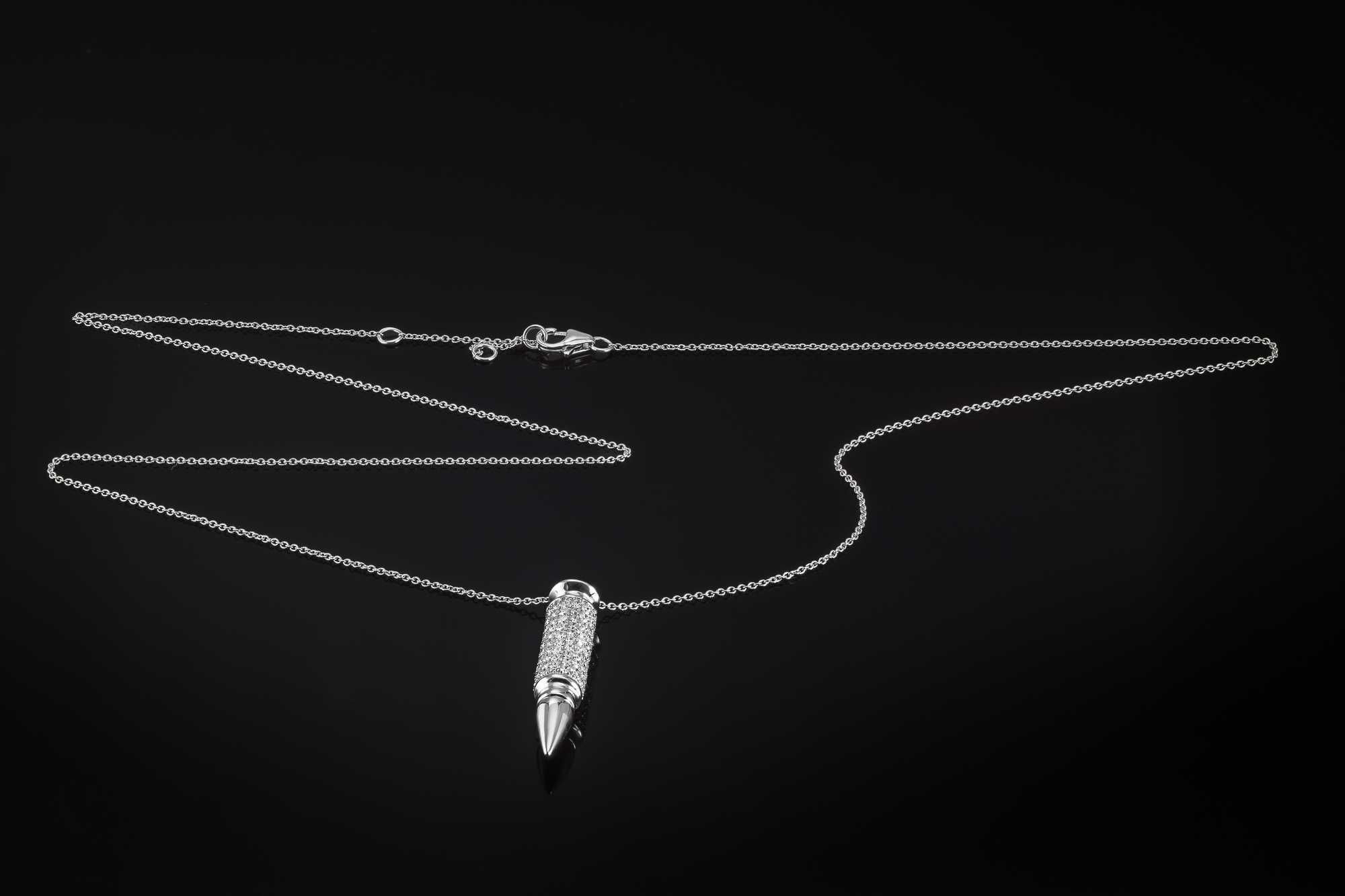 Naszyjnik złoty z diamentami ~1.67ct