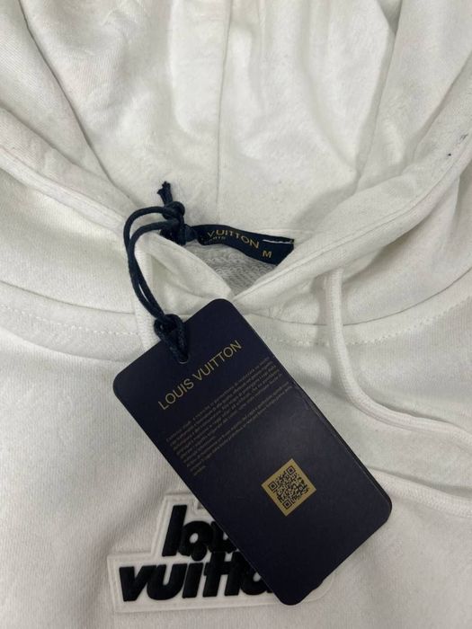 ХУДІ LOUIS VUITTON Женская кофта Луи белый свитшот с капюшоном Осень