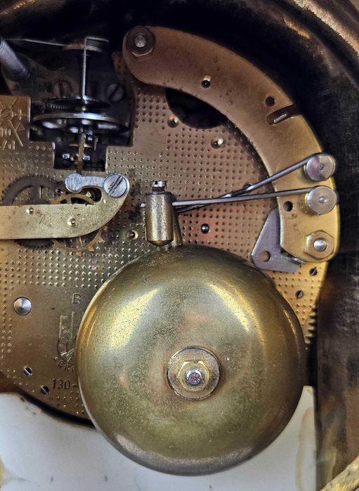 Piękny mosiężny zegar + amfory IMPERIAL - Włochy