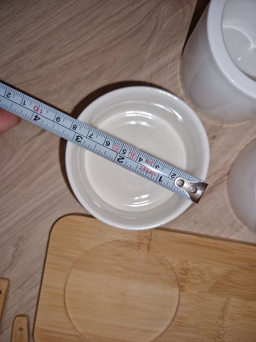 Zestaw taca z miseczkami do przystawek patera + home&you przyprawnik