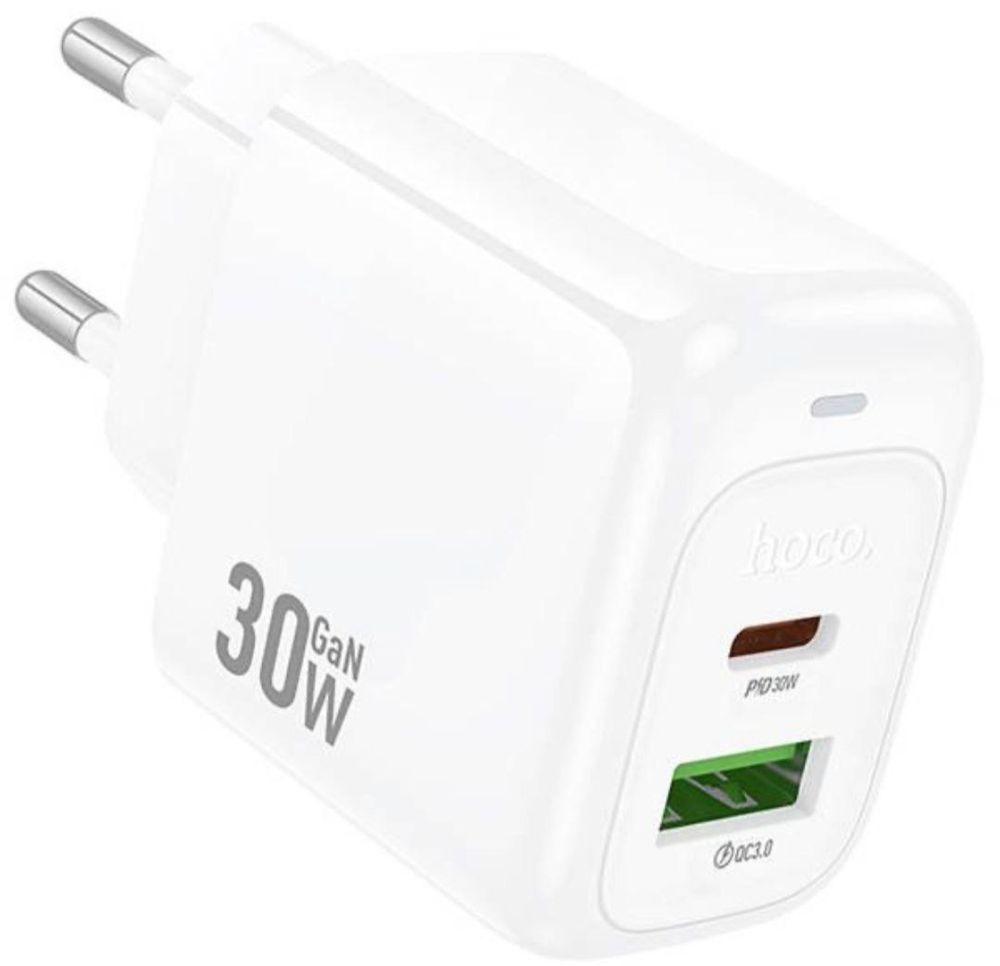 Блочок Hoco CS55A 30W PD30W+QC3.0 Быстрая зарядка 2порта USB+Type-C