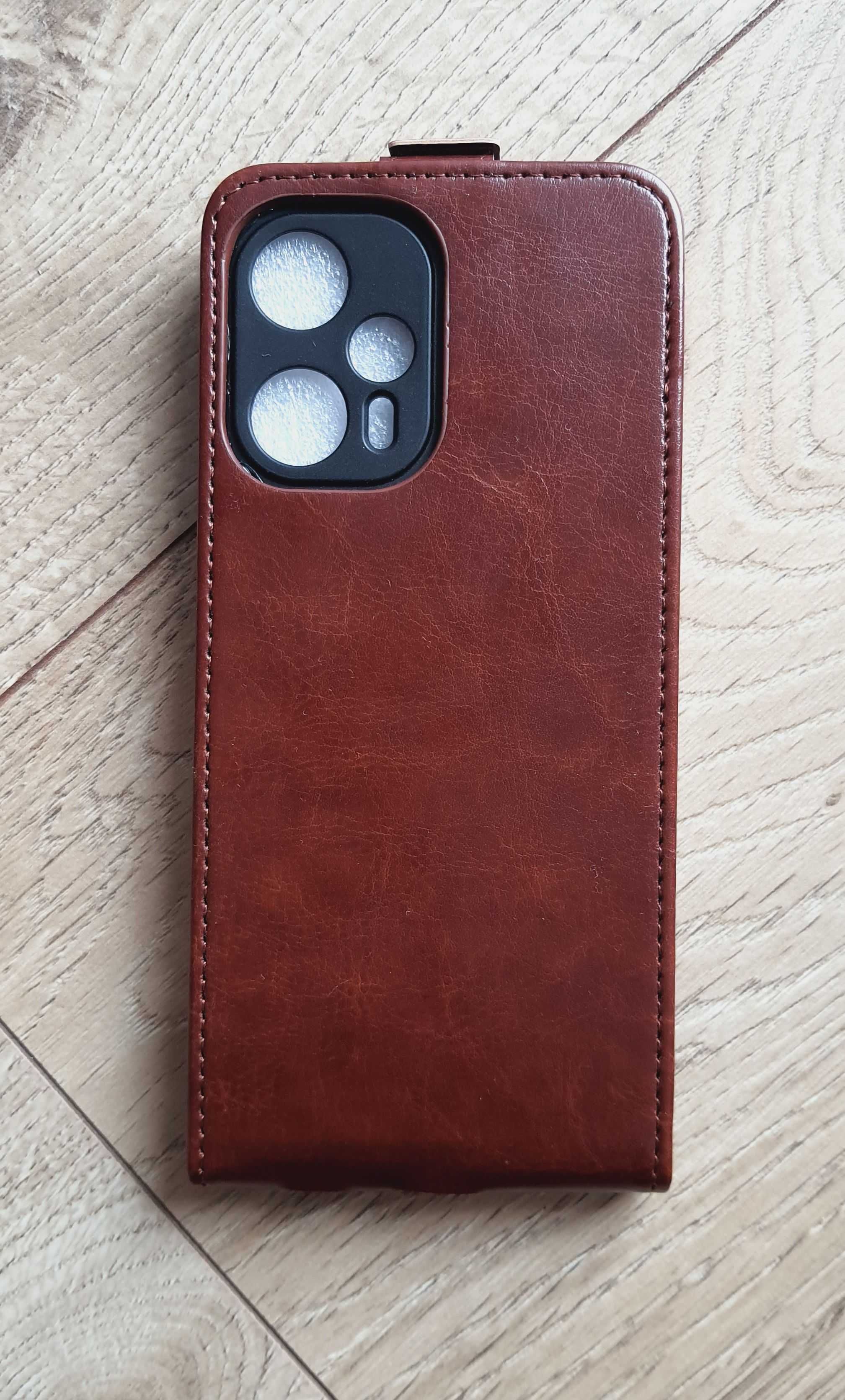 NOWE etui Xiaomi  Redmi note 12, skóra, skórzane