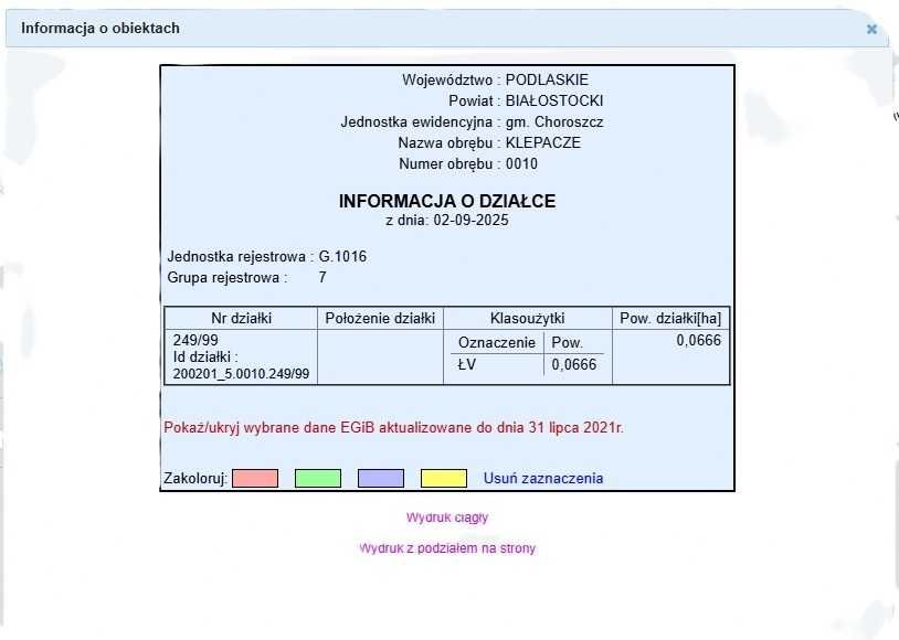 Działka budowlana, Klepacze ul. Długa