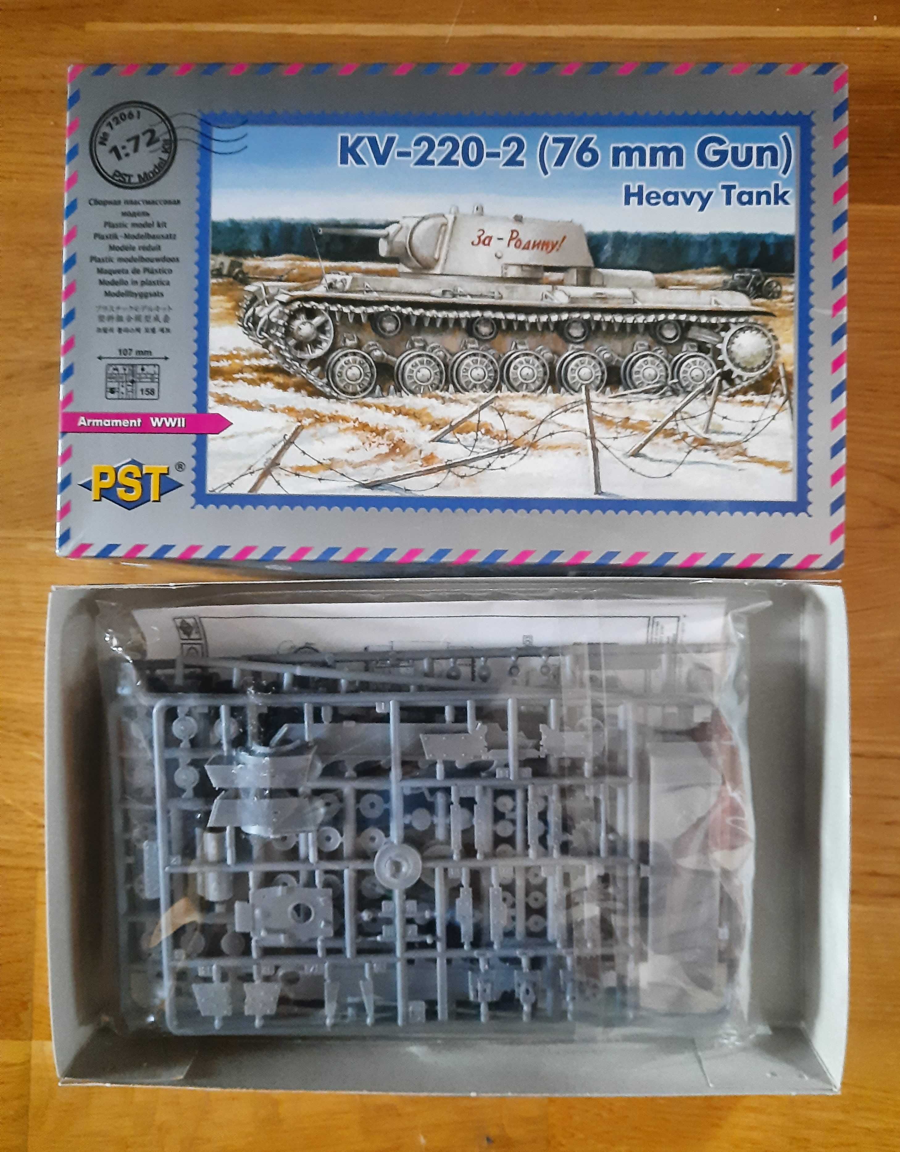 Model do sklejania KV-220-2 (76mm Gun) skala 1/72