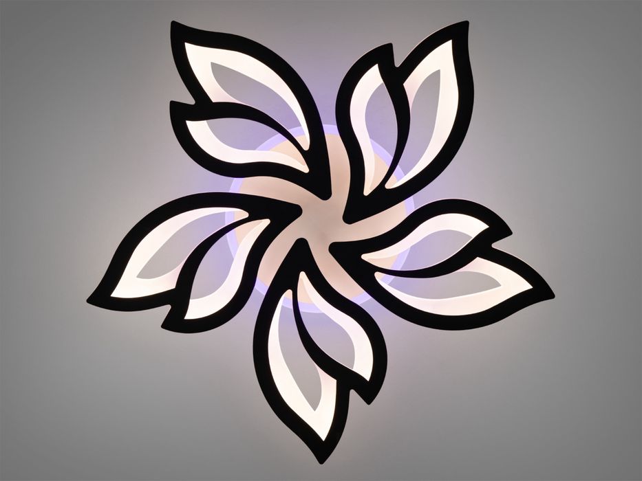 LED люстра з пультом, диммером і кольоровою підсвіткою, 80W