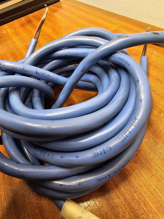 Przewód kabel 2x 3.5m 2x2.5mm2 cynowany HOTLINE BLUE Sylicon Line