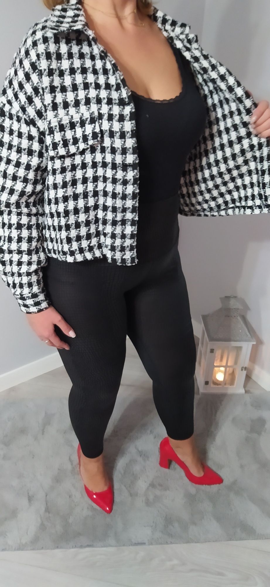 Marynarka popitka plus size