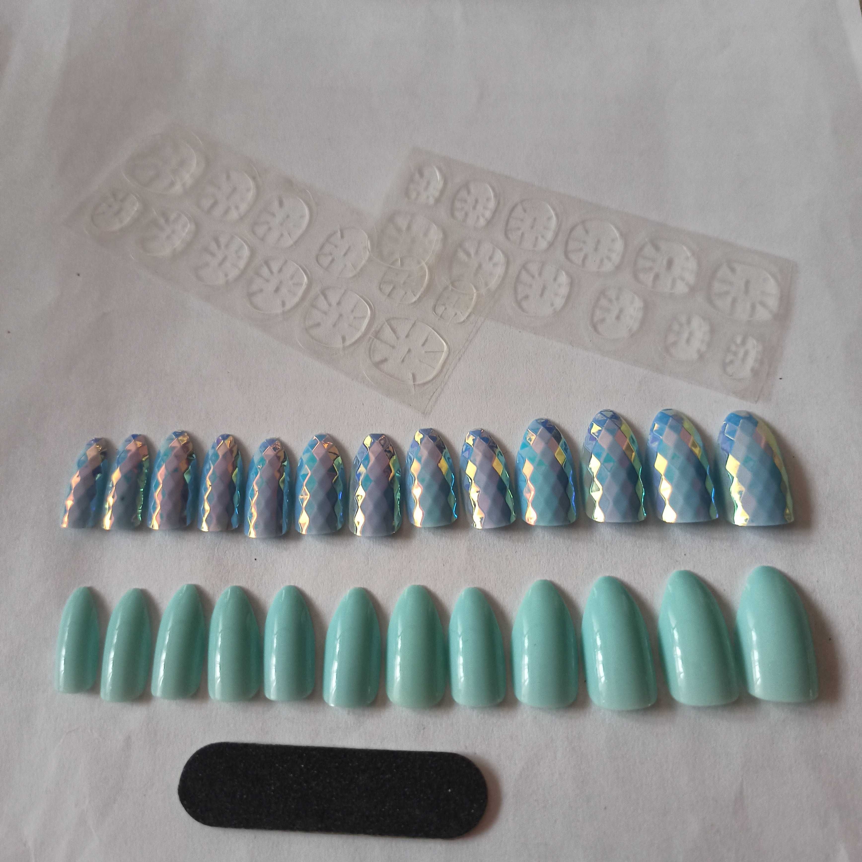 Paznokcie sztuczne Tipsy Bling Glam Nail
